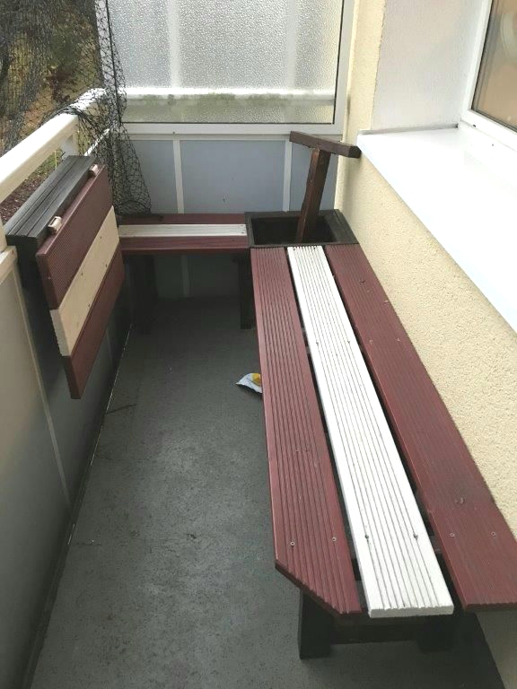 Balkon Erdgeschosswohnung M�lln