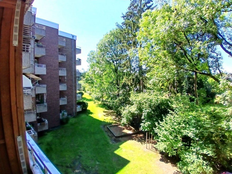 Blick vom Wohnzimmer-Balkon Wohnung L�beck - St. J�rgen
